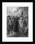 Engraving of the Execution of the Inca of Peru by Anonymous
