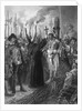 Engraving of the Execution of the Inca of Peru by Anonymous