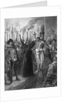 Engraving of the Execution of the Inca of Peru by Anonymous