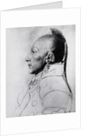 Profile Drawing Of Chief Of The Osages by Anonymous