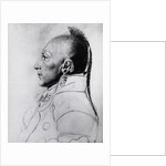 Profile Drawing Of Chief Of The Osages by Anonymous
