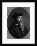 John Calvin In Undated Engraving by Anonymous