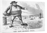 Cartoon Of Dover Calais Telegraph Line by Anonymous