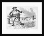 Cartoon Of Dover Calais Telegraph Line by Anonymous