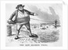 Cartoon Of Dover Calais Telegraph Line by Anonymous