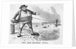 Cartoon Of Dover Calais Telegraph Line by Anonymous