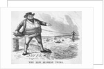Cartoon Of Dover Calais Telegraph Line by Anonymous