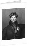 George Iv, King Of England; Engraving by Anonymous