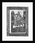 St. George Slaying Dragon; Dotted Print by Anonymous