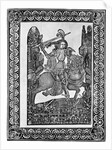 St. George Slaying Dragon; Dotted Print by Anonymous