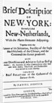 Title Page For Brief Description Of Ny by Anonymous