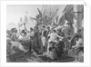 Enraving Of Battle On A Ship by Anonymous