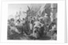 Enraving Of Battle On A Ship by Anonymous