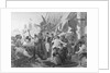 Enraving Of Battle On A Ship by Anonymous