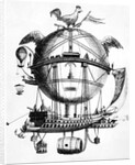 Cartoon Ridiculing Montgolfiere; Balloon by Anonymous