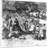 Chinese Laborers Building Railroad by Anonymous