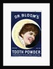 Cleaning Tooth Powder Girl Trade Card by Anonymous