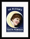 Cleaning Tooth Powder Girl Trade Card by Anonymous