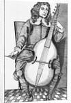 Man Holding And Playing Viola by Anonymous