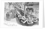 Engraving of Early Westinghouse Assembly Line by Anonymous