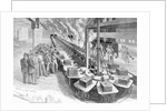 Engraving of Early Westinghouse Assembly Line by Anonymous