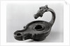 Ancient Egyptian Horse Head-Shaped Oil Lamp by Anonymous