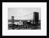 Brooklyn Bridge Under Construction by Anonymous