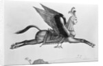Arabic Horse With Human Face And Wings by Anonymous