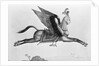 Arabic Horse With Human Face And Wings by Anonymous