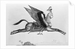 Arabic Horse With Human Face And Wings by Anonymous