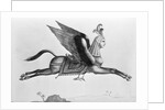 Arabic Horse With Human Face And Wings by Anonymous