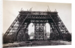 Eiffel Tower During Construction by Anonymous