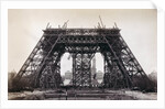 Eiffel Tower During Construction by Anonymous