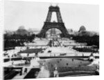 Eiffel Tower Being Constructed Halfway by Anonymous