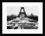 Eiffel Tower Being Constructed Halfway by Anonymous