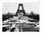 Eiffel Tower Being Constructed Halfway by Anonymous
