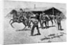 Changing Mounts At Pony Express Station by Frederick Remington