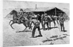 Changing Mounts At Pony Express Station by Frederick Remington