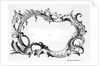 Engraving Of Baroque Frame by Anonymous