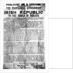 Proclamation of the Irish Republic by Anonymous