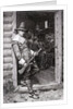 Puritan in Doorway During Thanksgiving Dinner by Anonymous