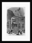 Woodcut Of Early Elevator Model by Anonymous