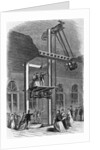 Woodcut Of Early Elevator Model by Anonymous