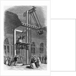 Woodcut Of Early Elevator Model by Anonymous