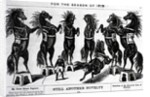 Horses Performing In Circus by Anonymous