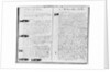 Log Book Pages from Whaling Ship by Anonymous