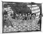 Ship Sailing With Knights, Cleric At Rud by Anonymous
