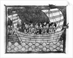 Ship Sailing With Knights, Cleric At Rud by Anonymous