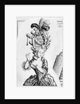 Illustration of 18th-Century Woman With Ridiculous Headpiece by Anonymous