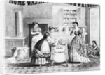 Woman Using Home Washing Machine by Anonymous